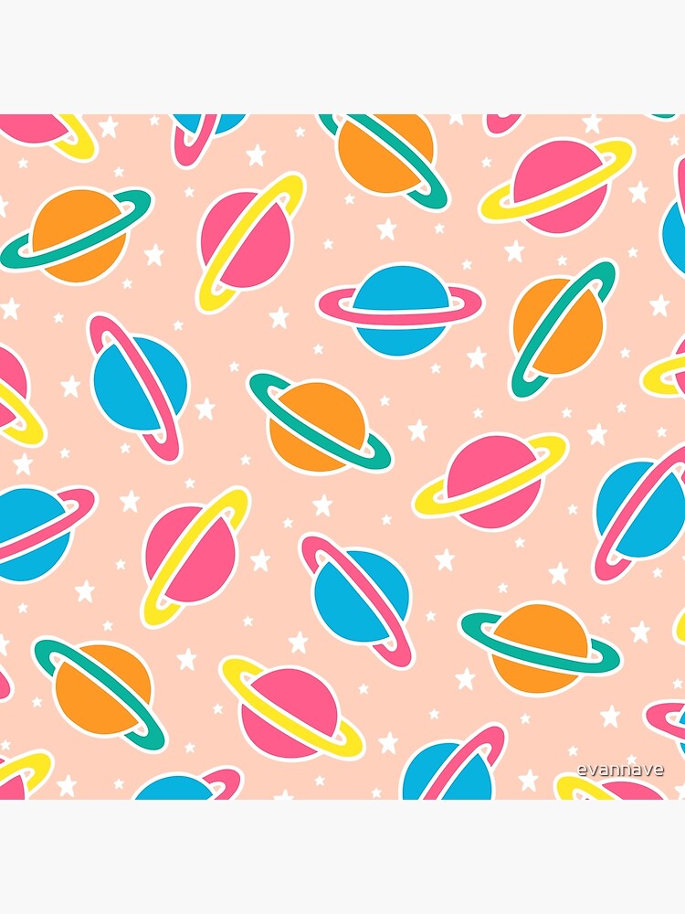 Pink Planets Pattern by evannave