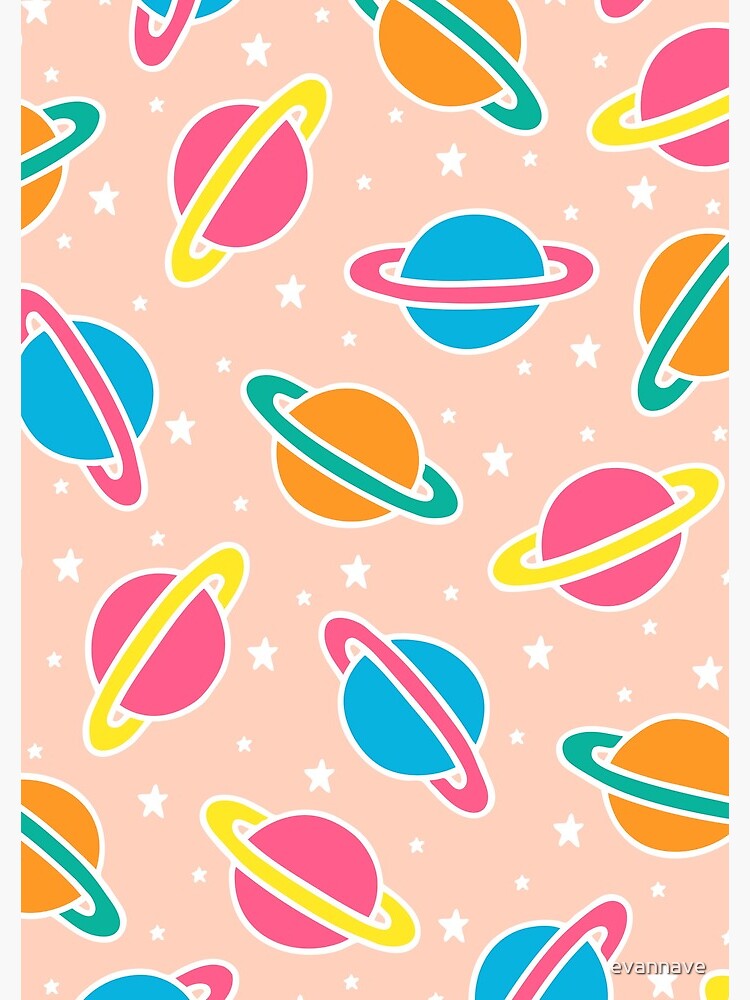 Pink Planets Pattern by evannave