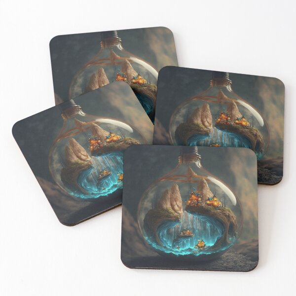 Item preview, Concept Art-Trapped In A Light Bulb designed and sold by letsgetinspired.