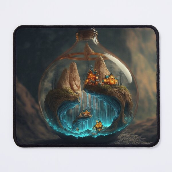 Item preview, Concept Art-Trapped In A Light Bulb designed and sold by letsgetinspired.
