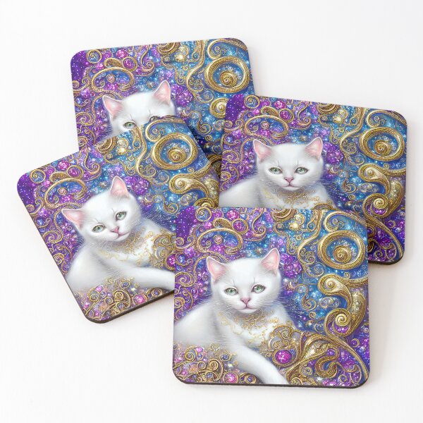 Item preview, Sparkly White Princess Kitten designed and sold by Elisabeth Lucas.