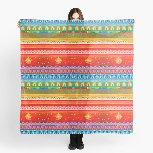 Bunte Borten (fein) Tuch