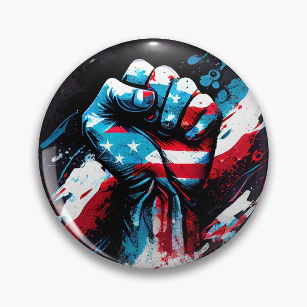 Item preview, American Independance Stars and Stripes Clenched Fist designed and sold by urbanbuzzz.