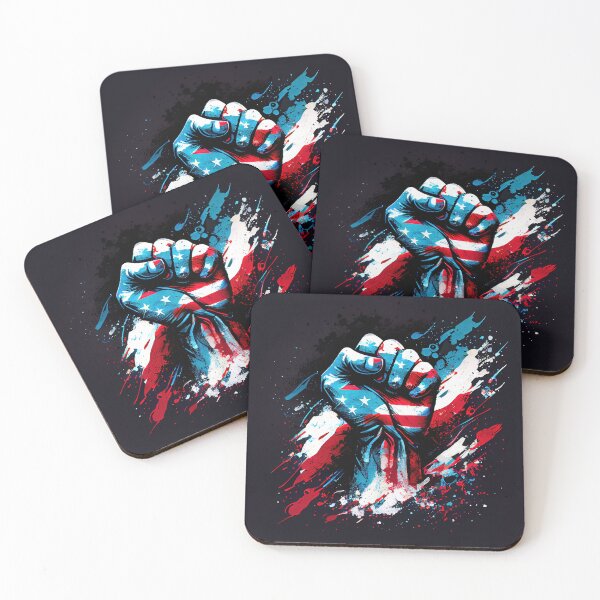 Item preview, American Independance Stars and Stripes Clenched Fist designed and sold by urbanbuzzz.
