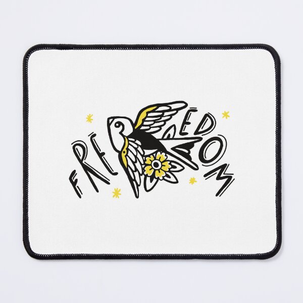 Item preview, Freedom bird bird tattoo old school free be free designed and sold by Tropical Blood.