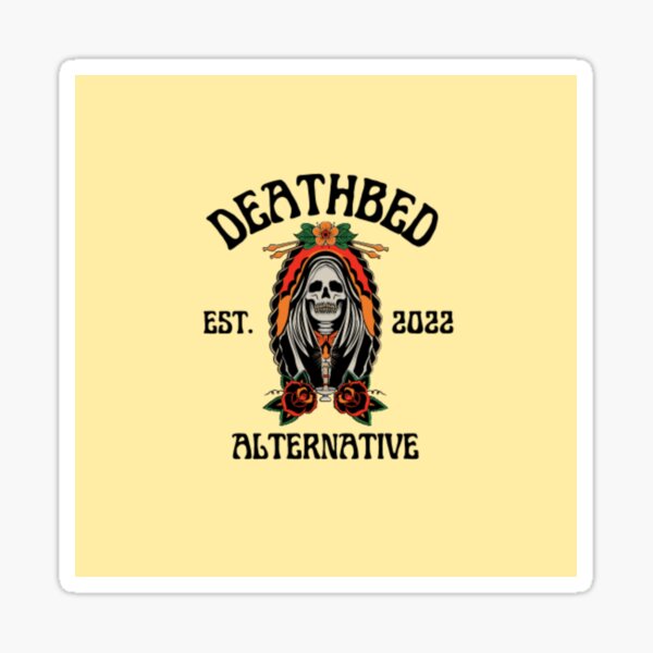 deathbed-alternative-logo-sticker-for-sale-by-radleycooper666-redbubble