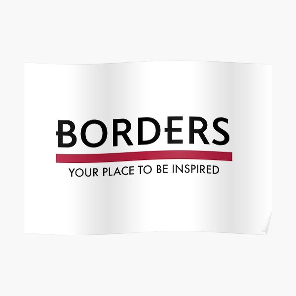 "Borders books logo" Poster for Sale by raptor3400 Redbubble