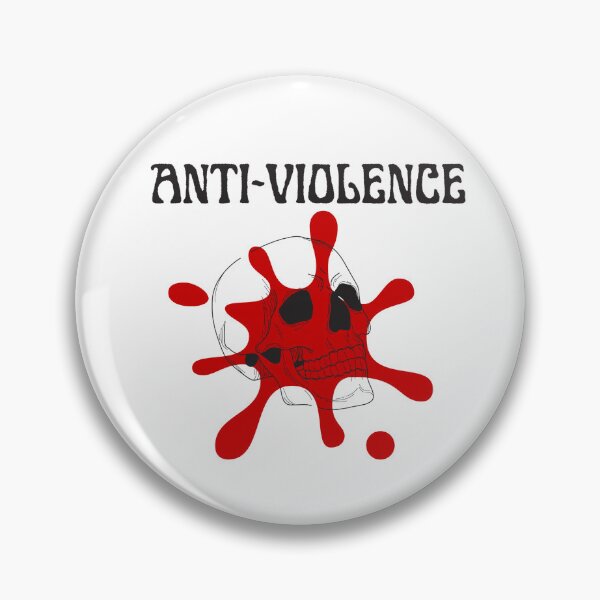 Item preview, Banski ANTI VIOLENCE skull blood designed and sold by millx001.