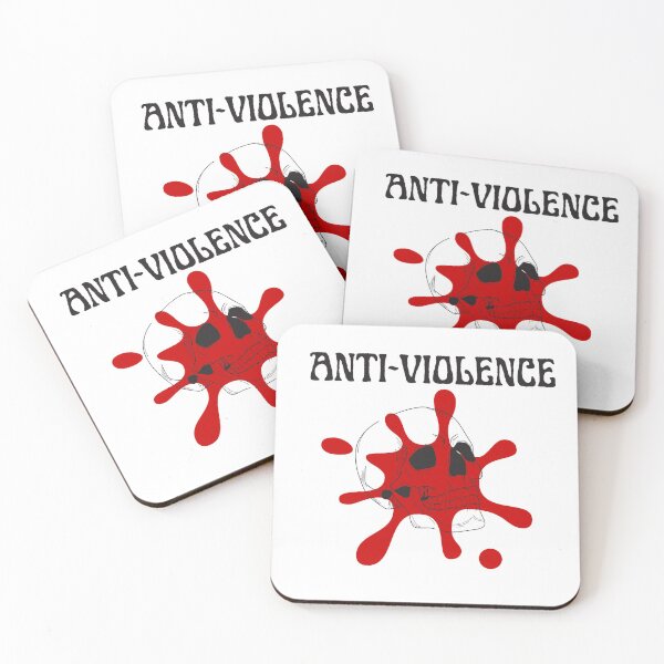 Item preview, Banski ANTI VIOLENCE skull blood  designed and sold by millx001.