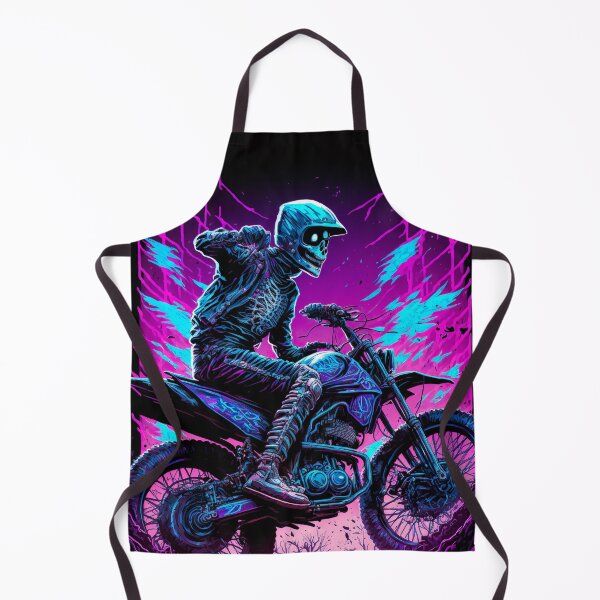 Item preview, Skeleton Riding Dirt Bike Cyber Future Style designed and sold by KoolArtDistrict.
