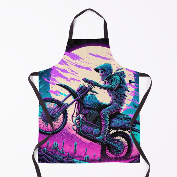 Item preview, Skeleton Riding motorbike Cyber Future Style designed and sold by KoolArtDistrict.