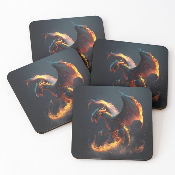 Item preview, Flying Dragon with Fire and Flames  designed and sold by Wael94.