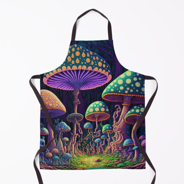 Item preview, Abstract glowing psychedelic mushroom illustration designed and sold by justinasv775.
