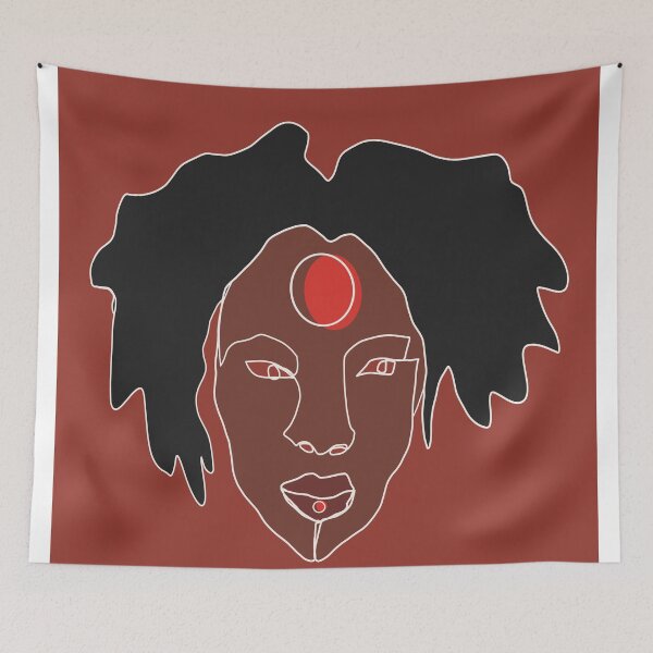 Aperçu de l'œuvre Femme noire avec locs créée et vendue par PrintsbyPuleng.