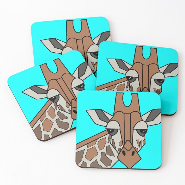 Artikelvorschau, Geometrische Giraffenkunst entworfen und verkauft von Cara Bailey Studios.