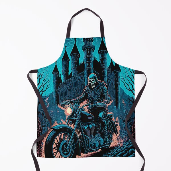Item preview, Skeleton Riding Motorbike On Flames designed and sold by KoolArtDistrict.