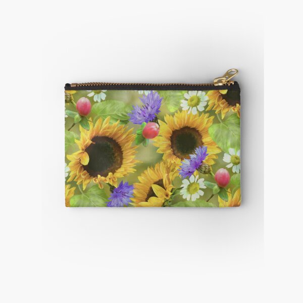 Item preview, Sunflowers Daisies Cornflowers Seamless Pattern Design  designed and sold by Tina Veenstra.