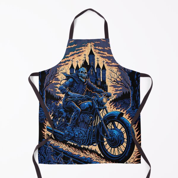 Item preview, Skeleton Riding Motorbike On Flames designed and sold by KoolArtDistrict.