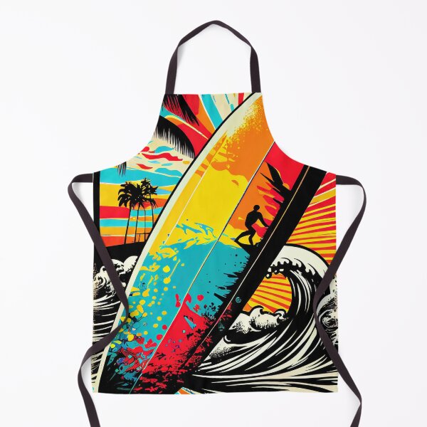 Item preview, Surfboard Pop Art for Beach Vibes designed and sold by Fitbys.