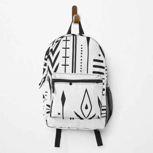 Item preview, Black and White Artistic Minimalistic Tribe Pattern designed and sold by thisisallahoax.