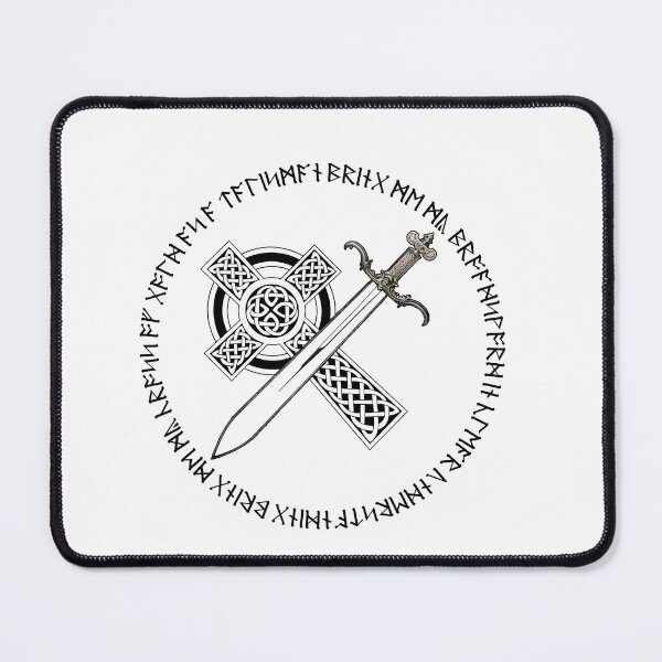 Item preview, Broadsword and Cross as an emblem or badge. designed and sold by LoonScapes.