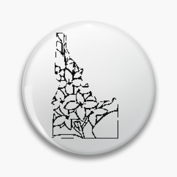Aperçu de l'œuvre État floral pixélisé de l'Idaho créée et vendue par Febooth19.