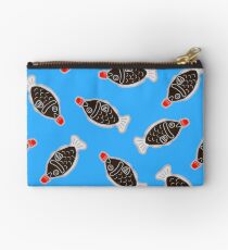Sushi Soy Fish Pattern in Blue Studio Pouch