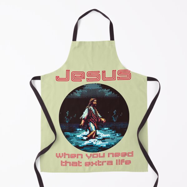 Item preview, 8-Bit Jesus Walking on Water: Fun Christian Gaming Design designed and sold by Art4Christ.