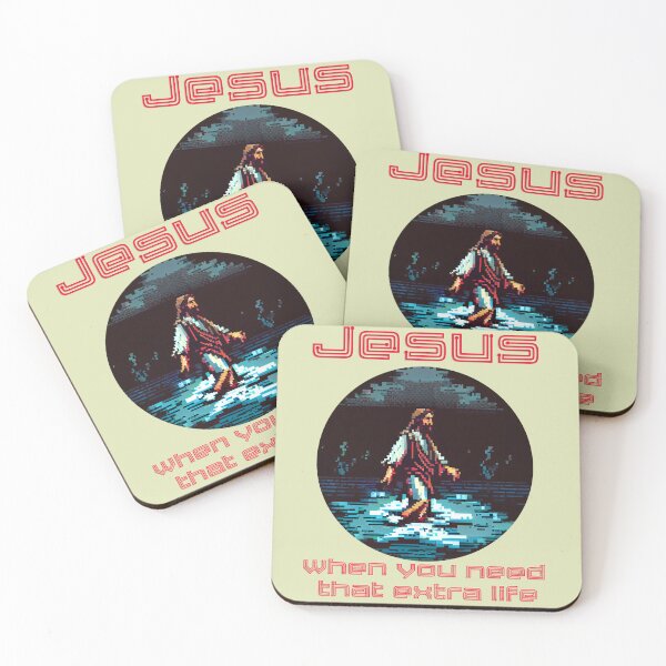 Item preview, 8-Bit Jesus Walking on Water: Fun Christian Gaming Design designed and sold by Art4Christ.