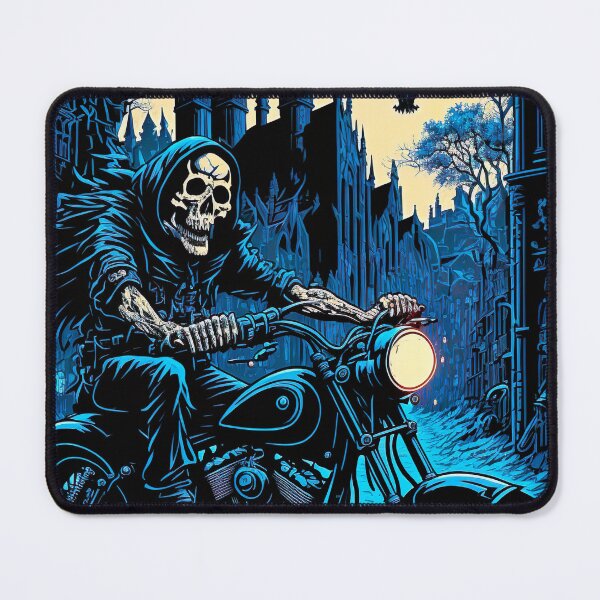 Item preview, Skeleton Riding Motorbike  designed and sold by KoolArtDistrict.