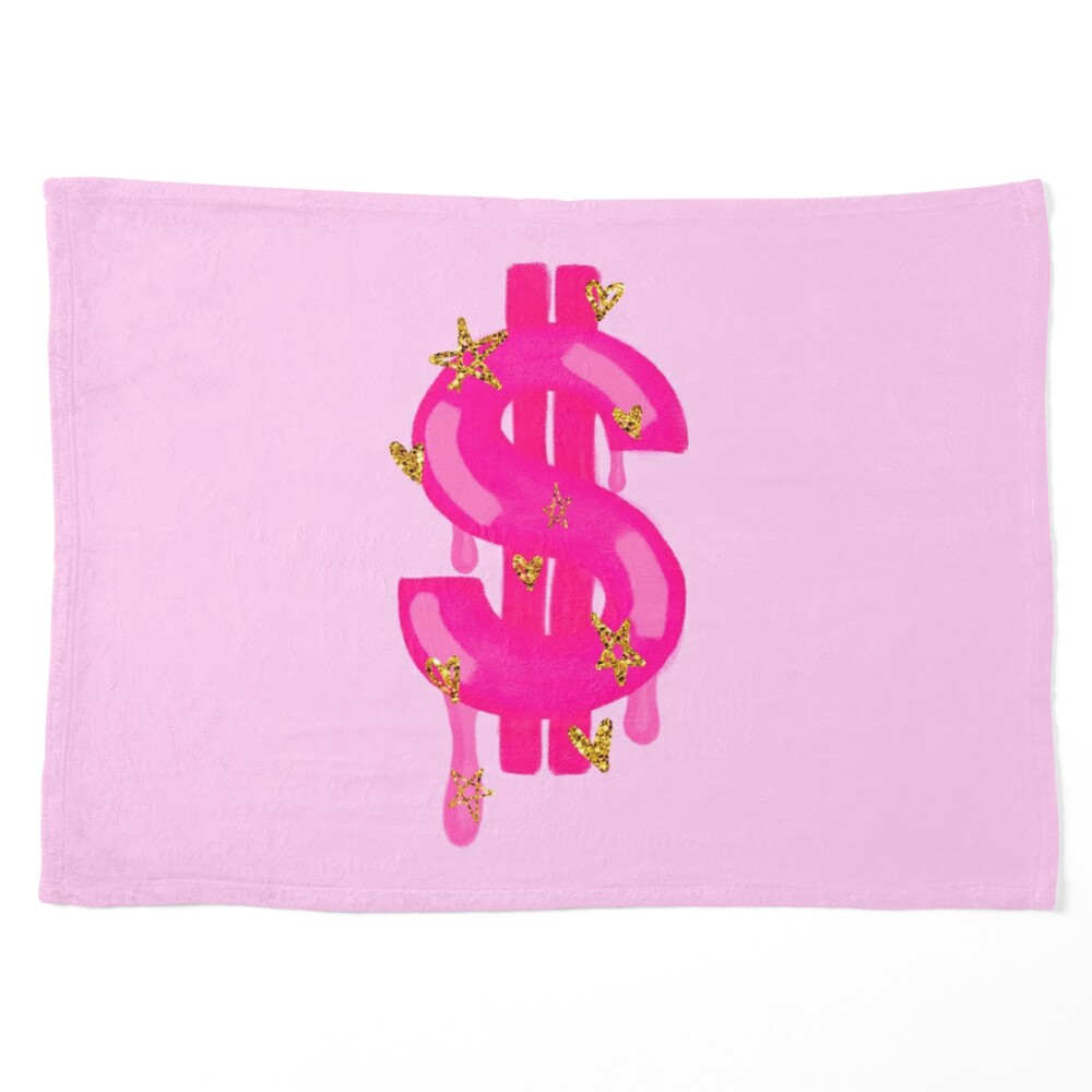 Canvas Print, Pink Dollar Sign Symbol - Preppy Aesthetic Decor by  Aesthetics By Shan Boujee - Medium - Soci…