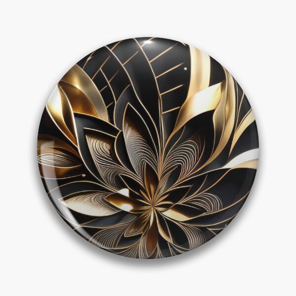 Item preview, Black and gold flower paper art designed and sold by RK - Shop.