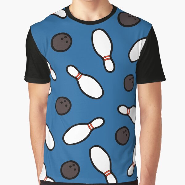 Bowling for Pins Pattern Graphic T-Shirt