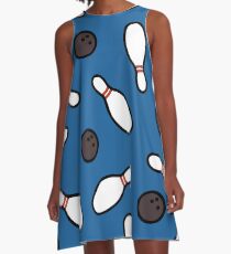 Bowling for Pins Pattern A-Line Dress