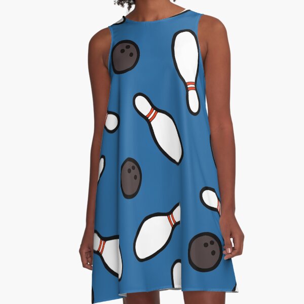 Bowling for Pins Pattern A-Line Dress