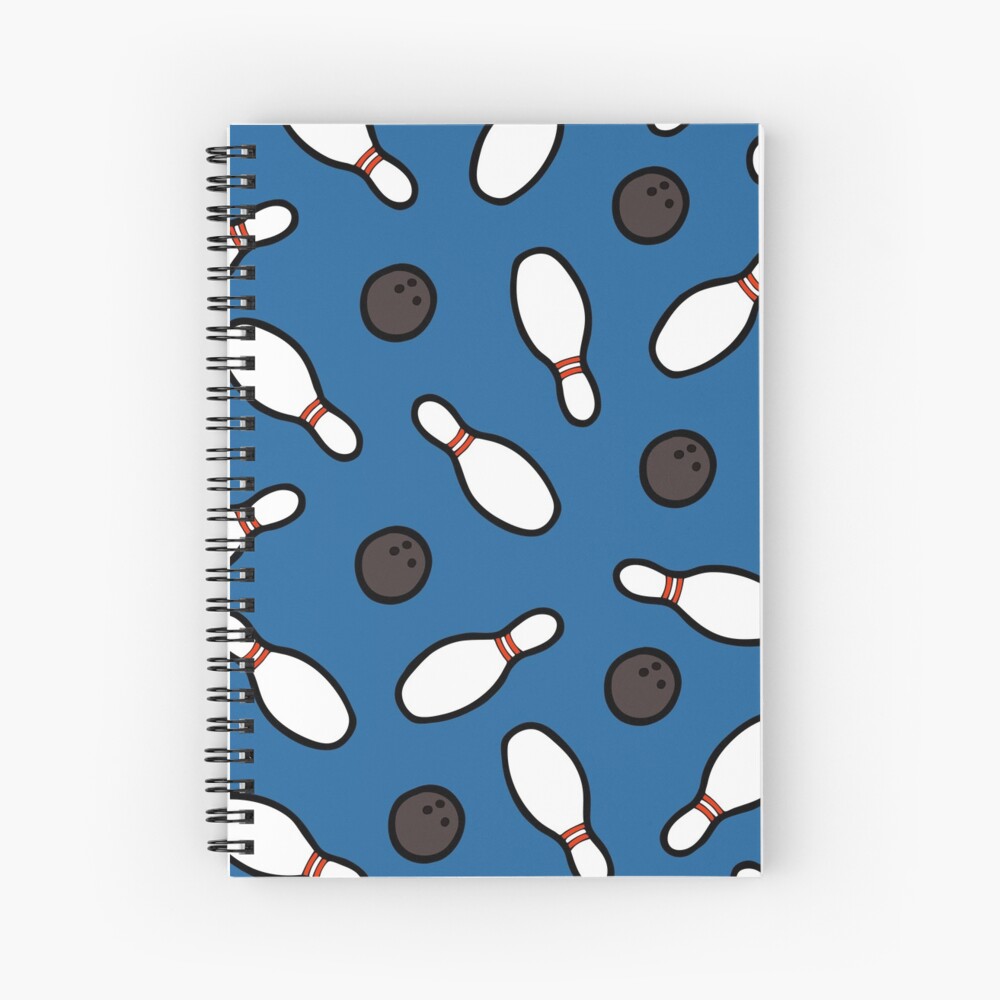 Bowling for Pins Pattern Spiral Notebook