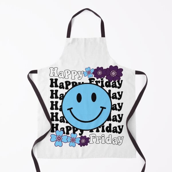 Item preview, Happy Friday Positive Energy Vibes Blue Happy Face designed and sold by PearlMoonGrapes.