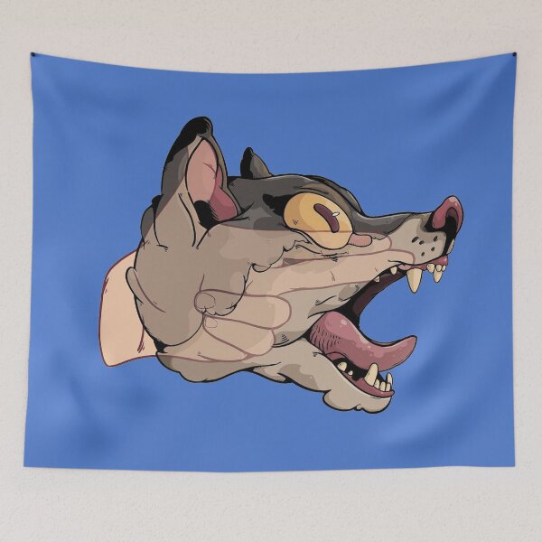 Item preview, wolf sign designed and sold by batizzz.