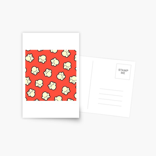 Popcorn Pattern Postcard