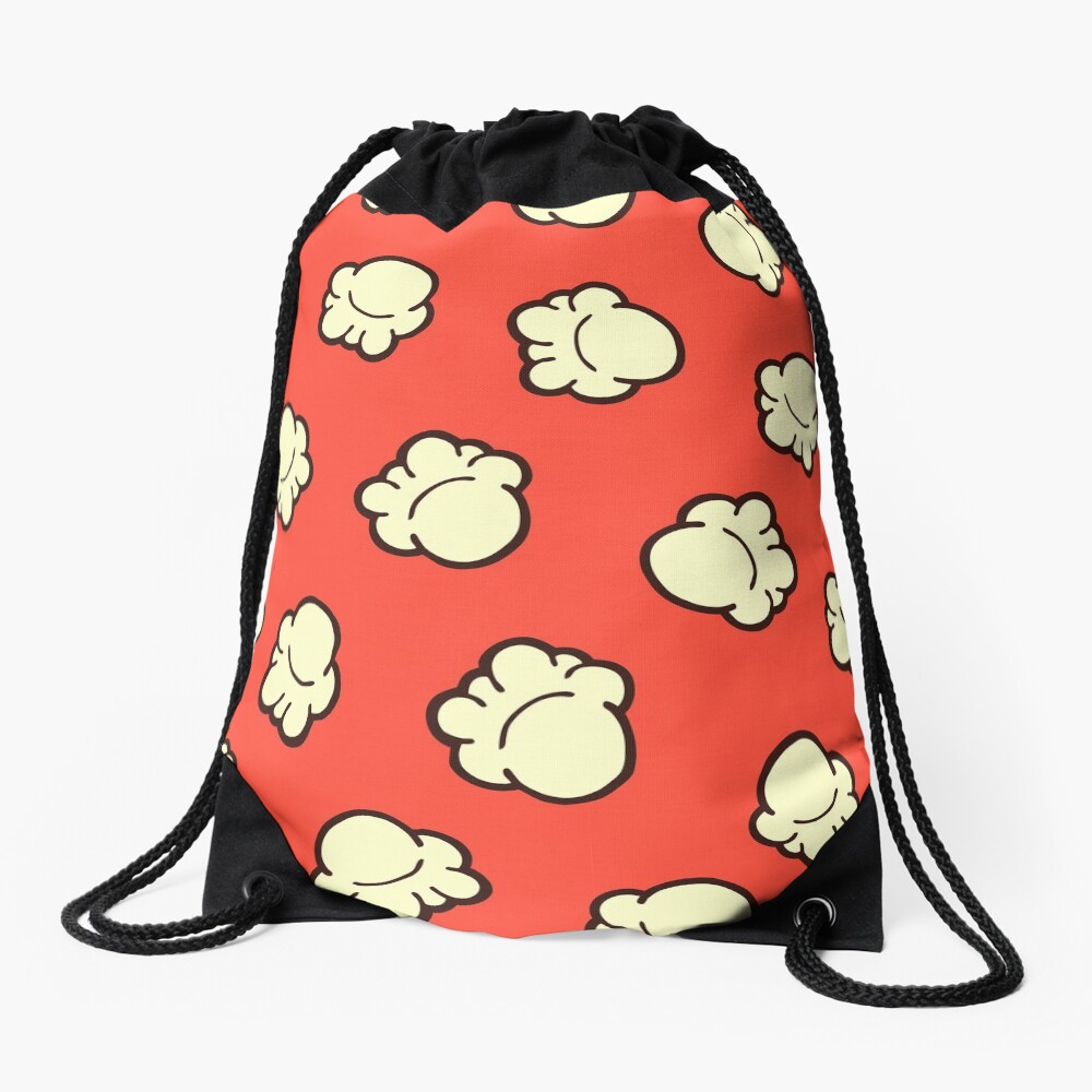 Popcorn Pattern Drawstring Bag