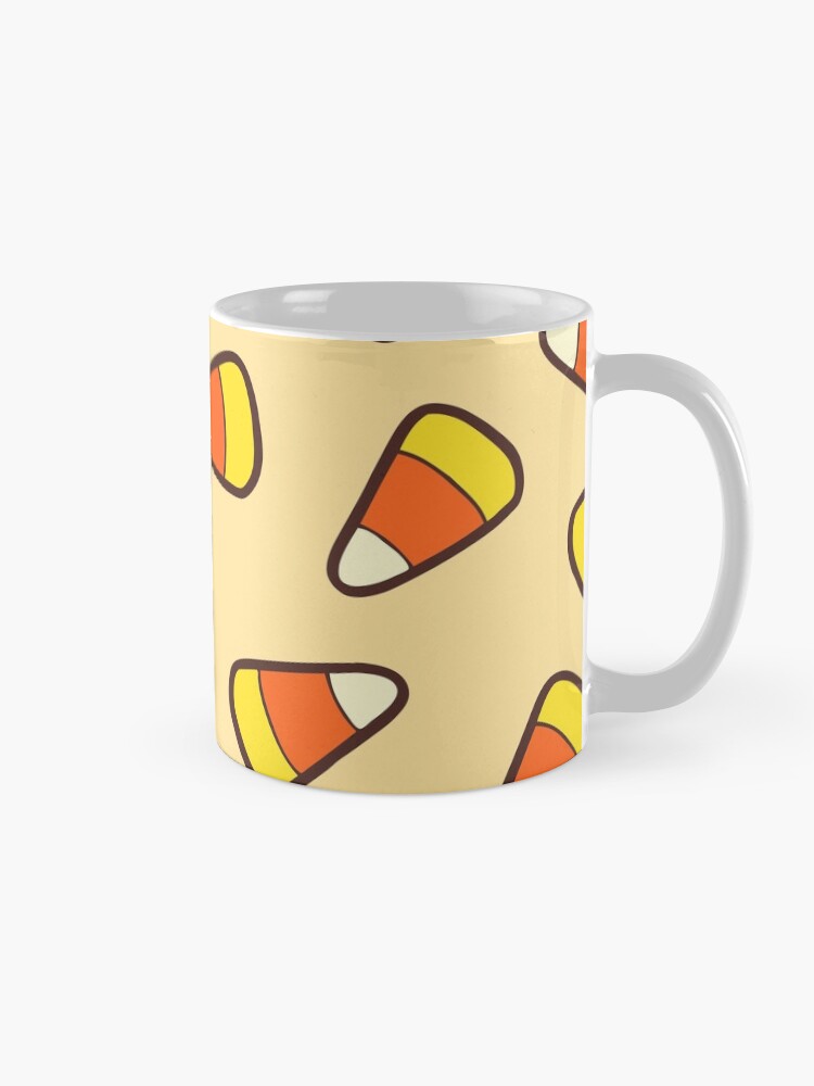 Aperçu 5 sur 6. Mug à café avec l'œuvre Modèle de maïs bonbons créée et vendue par evannave.