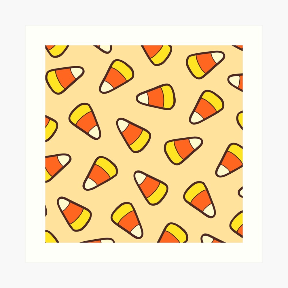 Candy Corn Pattern Art Print