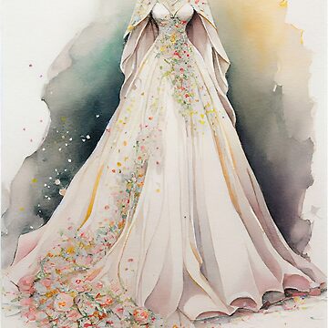 Elven style 2024 wedding dress