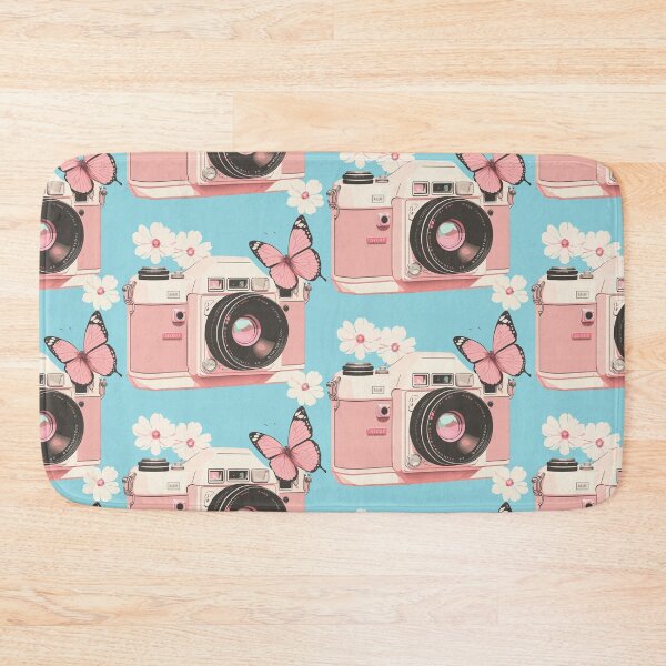 Item preview, Cute pastel colors camera with flowers designed and sold by Daimonxart.