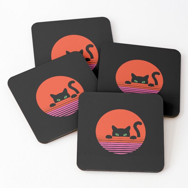 Artikelvorschau, Katze, die den Sonnenuntergang betrachtet Chiffontop entworfen und verkauft von rapoo.