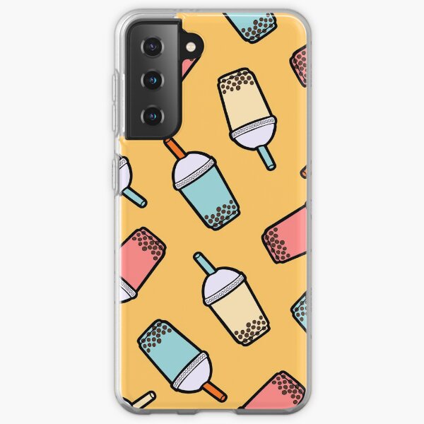 Bubble Tea Pattern Samsung Galaxy Soft Case