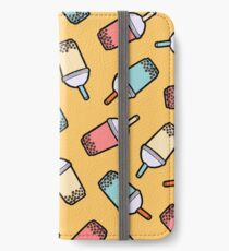Bubble-Tee-Muster iPhone Flip-Case/Hülle/Skin