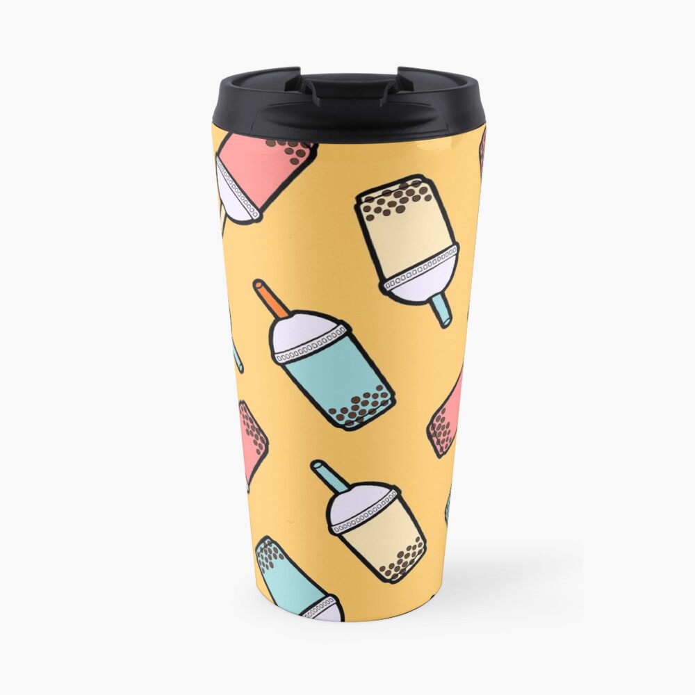 Bubble Tea Pattern Travel Mug