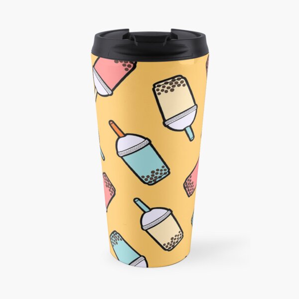 Bubble Tea Pattern Travel Mug