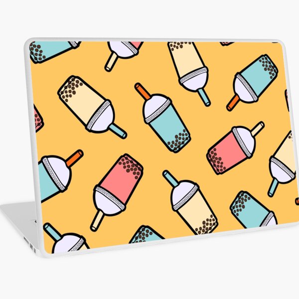Bubble Tea Pattern Laptop Skin
